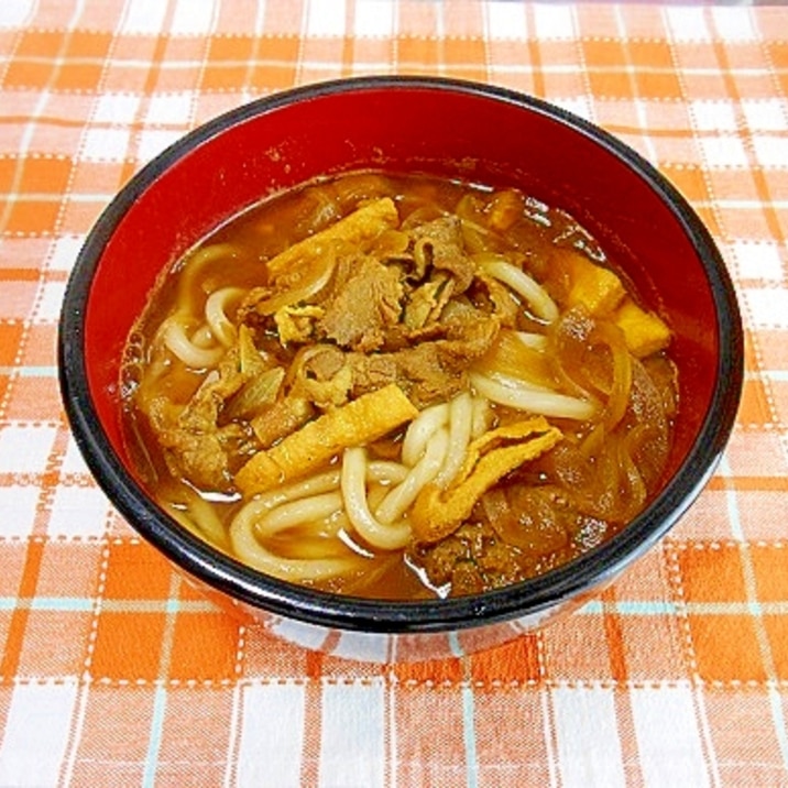 カレー粉とめんつゆでカレーうどん